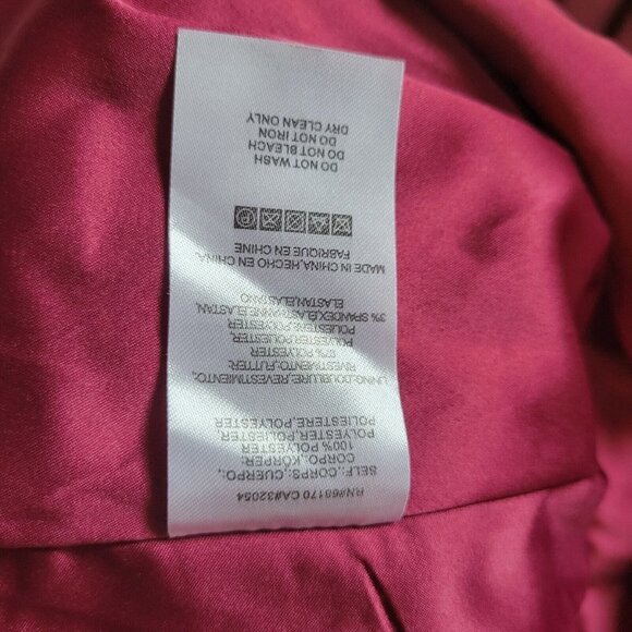 BHLDN Alana Maxi Dress Gown by Donna Morgan Chiffon Black Cherry Small - Picture 9 of 12